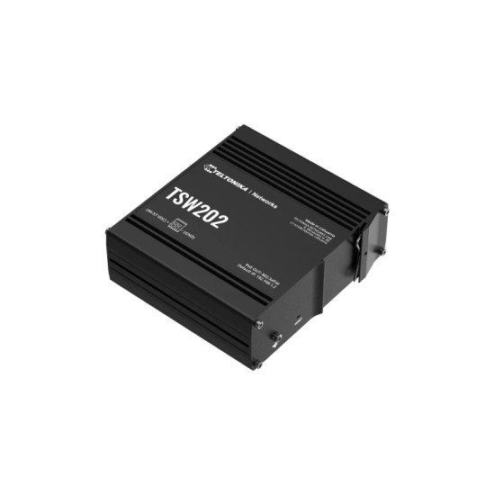 Teltonika TSW202 Géré L2 Gigabit Ethernet (10/100/1000) Connexion Ethernet POE Aluminium, Bleu Teltonika TSW202 Géré L2 Gigabit Ethernet (10/100/1000) Connexion Ethernet POE Aluminium, Bleu