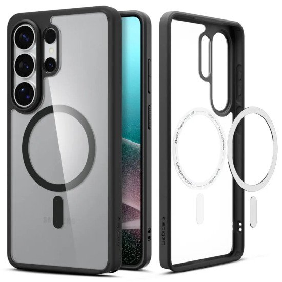 Spigen Ultra Hybrid (MagFit) coque de protection pour téléphones portables 17,5 cm (6.9") Housse Transparent, Noir