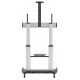 Manhattan Chariot pour TV/moniteurs, écrans 60"–100", Compatibilité VESA : de 200x200 à 800x600 mm (vérifiez les dimensions des quatre trous de fixation à l'arrière), charge max. 100 kg, hauteur 1200–1685 mm, LFD, support