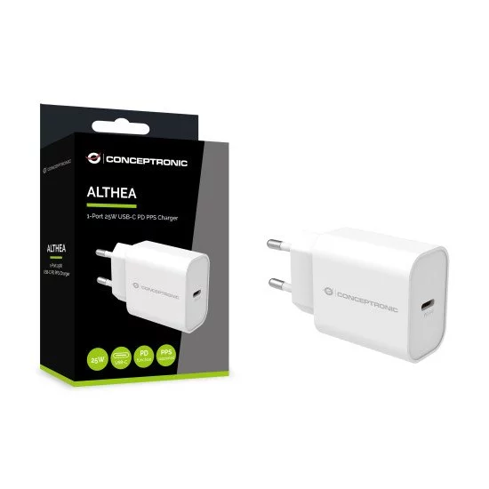 Conceptronic ALTHEA10W chargeur d'appareils mobiles Universel Blanc Secteur Charge rapide Intérieure Conceptronic ALTHEA10W chargeur d'appareils mobiles Universel Blanc Secteur Charge rapide Intérieure