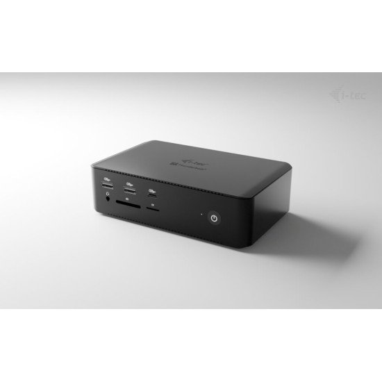 i-tec Thunderbolt5 Quattro Display Docking Station, 5x USB, 2.5 GLAN + Power Delivery 140W i-tec Thunderbolt5 Quattro Display Docking Station, 5x USB, 2.5 GLAN + Power Delivery 140W
