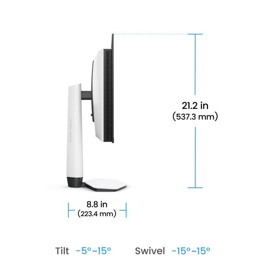 BenQ EX271UZ écran PC 67,3 cm (26.5") 3840 x 2160 pixels 4K Ultra HD OLED Noir, Blanc