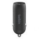 Belkin CCA004bt1MBK-B6 Ordinateur portable, Smartphone, Tablette Noir Allume-cigare Charge rapide Intérieure