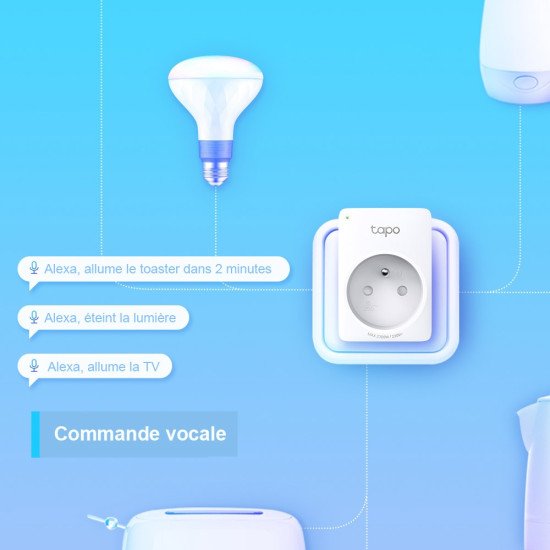 TP-Link Tapo P100 (2-pack) 2990 W Maison Blanc