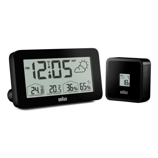 Braun BC13BP-DCF réveille-matin Réveil numérique Noir