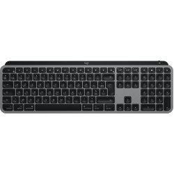 Logitech Master MX Keys S for Mac clavier Bureau RF sans fil + Bluetooth AZERTY Français Aluminium, Noir