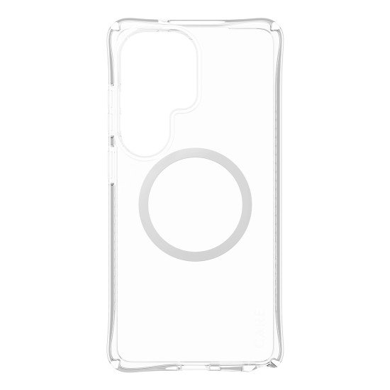 PanzerGlass CARE™ by ® Samba Case Transparent w. White Qi Samsung Galaxy S26 Ultra coque de protection pour téléphones portables 17,5 cm (6.9") Housse