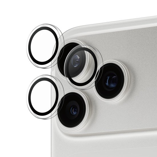 PanzerGlass ® Hoops® Transparent Camera Lens Protector iPhone 17 Pro | iPhone 17 Pro Max | iPhone 16 Pro | 16 Pro Max Protection d'écran transparent Apple 1 pièce(s) PanzerGlass ® Hoops® Transparent Camera Lens Protector iPhone 17 Pro | iPhone 17 Pro Max | iPhone 16 Pro | 16 Pro Max Protection d'écran transparent Apple 1 pièce(s)