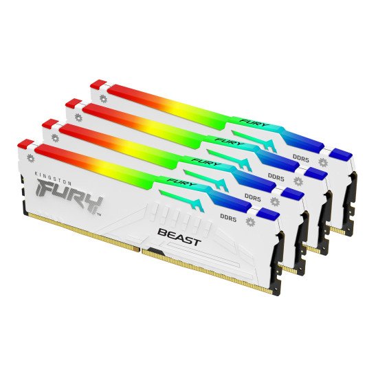 Kingston Technology FURY Beast RGB module de mémoire 128 Go 4 x 32 Go DDR5