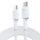 Green Cell KABGC29W câble USB USB 3.2 Gen 1 (3.1 Gen 1) 2 m USB C 0,48 Gbit/s 60 W Blanc