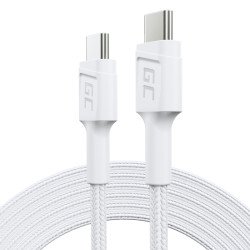 Green Cell KABGC29W câble USB USB 3.2 Gen 1 (3.1 Gen 1) 2 m USB C 0,48 Gbit/s 60 W Blanc