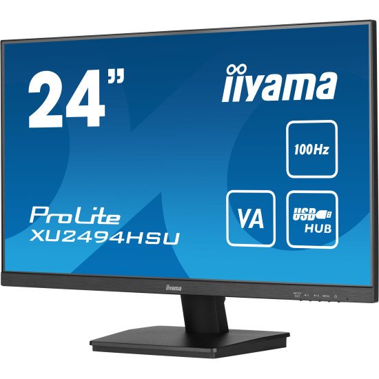 iiyama ProLite écran PC 60,5 cm (23.8") 1920 x 1080 pixels Full HD LED Noir