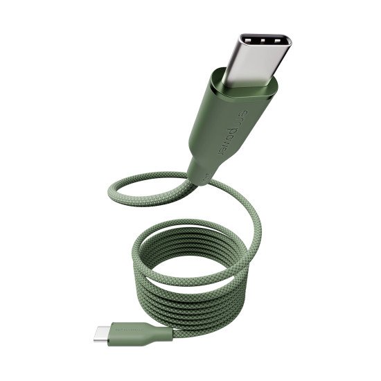 PanzerGlass empower™ by ® Magnetic 240W USB-C to USB-C Cable | USB 2.0 | 1.5M | Sage câble USB Vert
