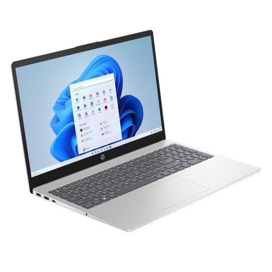 HP 15-fc0042nb AMD Ryzen™ 5 7520U Ordinateur portable 39,6 cm (15.6") Full HD 16 Go LPDDR5-SDRAM 512 Go SSD Wi-Fi 6 (802.11ax) Windows 11 Home Argent