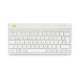 R-Go Tools Clavier ergonomique R-Go Compact Break, clavier compact avec logiciel de pause,QWERTZ (DE), Bluetooth, blanc