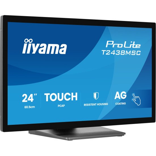 iiyama ProLite T2438MSC-B2 écran PC 60,5 cm (23.8") 1920 x 1080 pixels Full HD Écran tactile