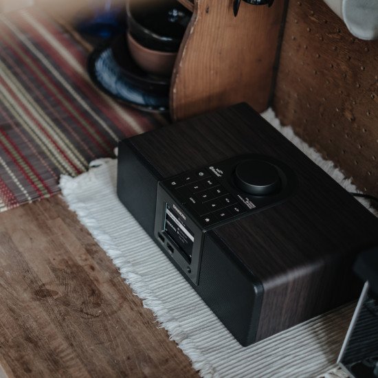 Sangean WFR-32 Radio portable Personnel Numérique Noir, Noyer