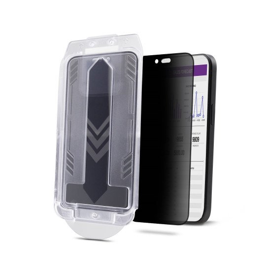StarTech.com Filtre de Confidentialité pour iPhone 16 à 4 Directions et 360°, Supporte l'Orientation Portrait/Paysage, Tactile, Protection en Verre Trempé, Filtre à 4 Directions, TAA