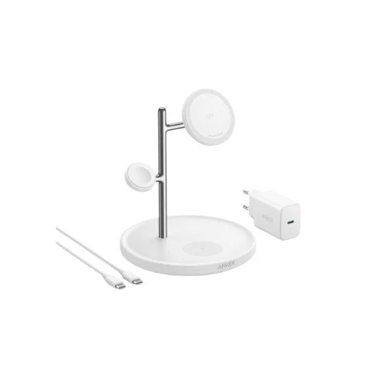 Anker MagGo Universel Blanc USB Recharge sans fil Charge rapide Intérieure Anker MagGo Universel Blanc USB Recharge sans fil Charge rapide Intérieure