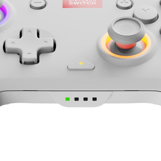 PDP Afterglow Wave Blanc USB Manette de jeu Analogique/Numérique Nintendo Switch, Nintendo Switch Lite, Nintendo Switch OLED