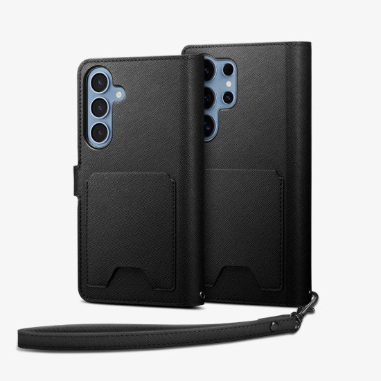 Spigen Wallet S coque de protection pour téléphones portables 17 cm (6.7") Étui avec portefeuille Noir Spigen Wallet S coque de protection pour téléphones portables 17 cm (6.7") Étui avec portefeuille Noir