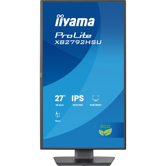 iiyama ProLite XB2792HSU-B1 écran PC 68,6 cm (27") 1920 x 1080 pixels Full HD LED Noir iiyama ProLite XB2792HSU-B1 écran PC 68,6 cm (27") 1920 x 1080 pixels Full HD LED Noir