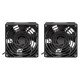 Intellinet Unité de ventilation à 2 ventilateurs pour armoires murales 19", montage en toiture, câble d'alimentation 1,8 m avec prise EU CEE 7/7, format 120 × 120 mm, kit de mise à la terre inclus, noire, garantie à vie