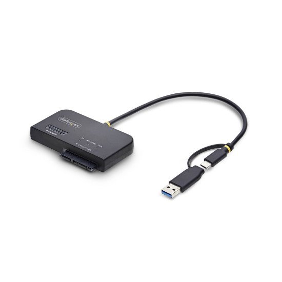 StarTech.com Adaptateur USB-C/USB-A vers M.2 NVMe et SATA 2,5"/3,5", 10 Gbps, Lecteur de Disque dur SSD Externe Sans Outil, B+M/M-Key