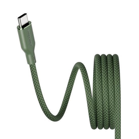 PanzerGlass empower™ by ® Magnetic 240W USB-C to USB-C Cable | USB 2.0 | 1.5M | Sage câble USB Vert