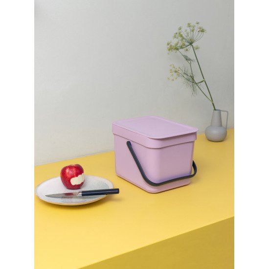 Brabantia Sort & Go 6 L Rectangulaire Plastique recyclé Rose