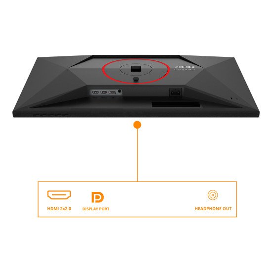 AOC G4 27G4ZR écran PC 68,6 cm (27") 1920 x 1080 pixels Full HD LED Noir, Rouge