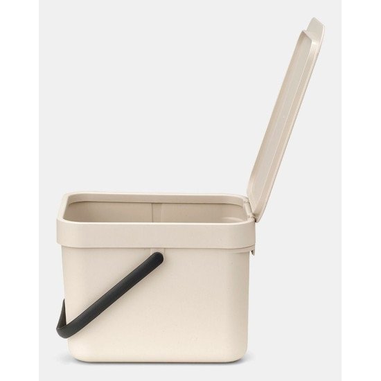 Brabantia Sort & Go 6 L Rectangulaire Plastique recyclé Beige