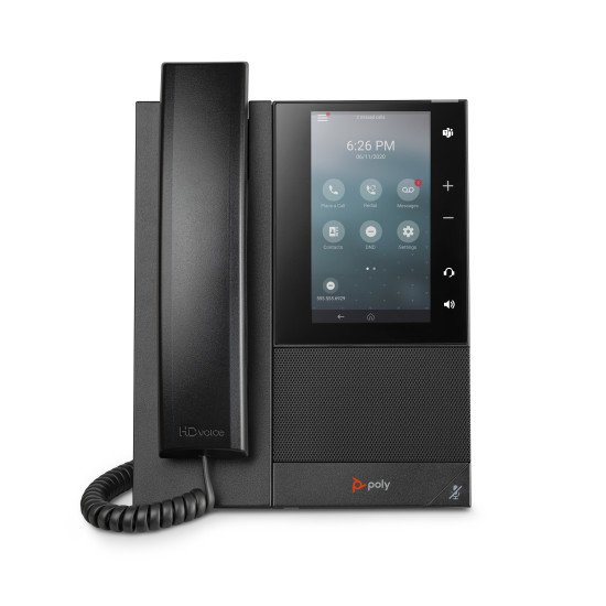 POLY CCX 505 téléphone fixe Noir 24 lignes LCD Wifi