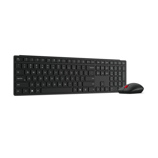 Lenovo 4X31S04814 clavier Souris incluse Bureau RF sans fil + Bluetooth Belge Noir