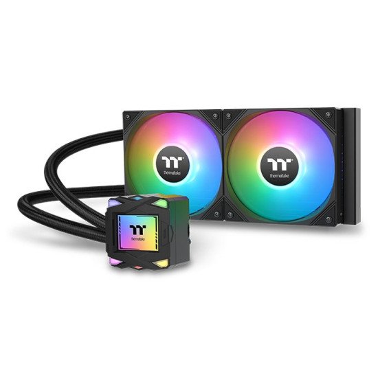 Thermaltake LA240 ARGB Carte-mère Kit de refroidissement du liquide 12 cm Noir 1 pièce(s) Thermaltake LA240 ARGB Carte-mère Kit de refroidissement du liquide 12 cm Noir 1 pièce(s)