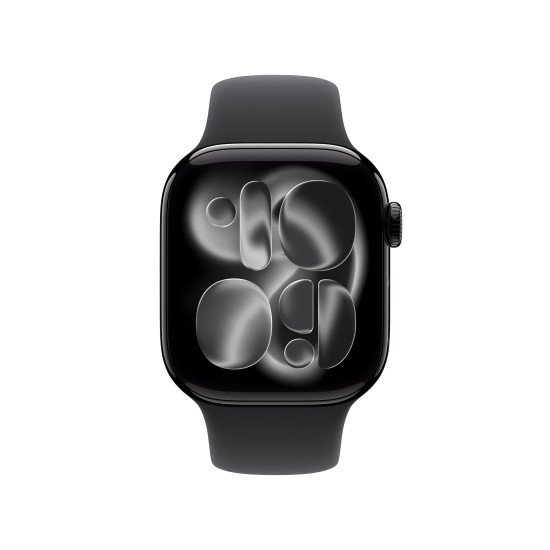 Apple Watch Series 11 OLED 42 mm Numérique 374 x 446 pixels Écran tactile Noir Wifi GPS (satellite)