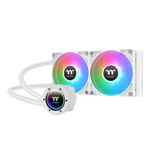 Thermaltake TH240 V2 ARGB Processeur Liquid cooling kit 24 cm Blanc 1