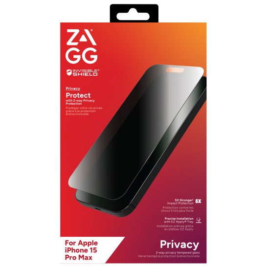 ZAGG Glass Elite Privacy Protection d'écran transparent Apple 1 pièce(s)