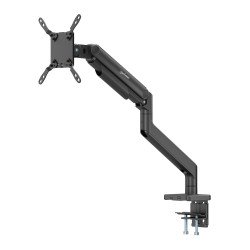 Manhattan Support de bureau pour TV/moniteurs (bras à ressort à Bras articulé), écrans 13" à 42", fixation à l'arrière par pince ou passe-câble, Compatibilité VESA : de 75x75 à 200x200 mm (vérifiez les dimensions des quatre trous de fixation à l