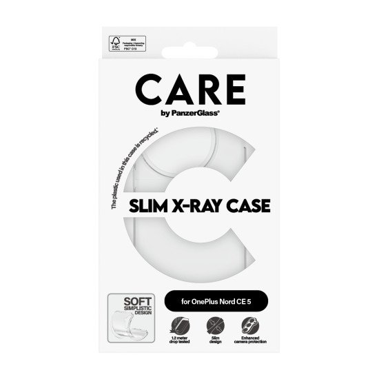 PanzerGlass CARE™ by ® X-Ray Case OnePlus Nord CE 5 coque de protection pour téléphones portables Housse Transparent