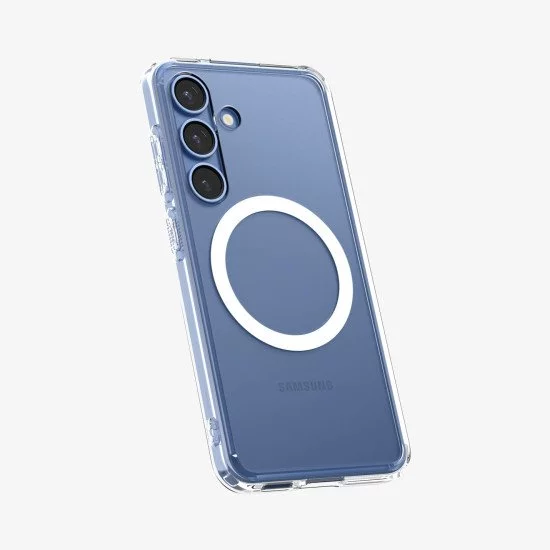 Spigen Ultra Hybrid (MagFit) coque de protection pour téléphones portables 17 cm (6.7") Housse Transparent, Blanc Spigen Ultra Hybrid (MagFit) coque de protection pour téléphones portables 17 cm (6.7") Housse Transparent, Blanc
