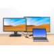 Manhattan Dock/hub USB-C, 4 ports : HDMI, USB-A, USB-C et VGA, avec Power Delivery (PD) 87 W - nécessite un chargeur USB-C externe (non inclus). Alimenté par USB (aucune alimentation externe requise) lorsque le PD n'est pas utilisé, aluminium
