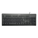 TERRA 1500 clavier Souris incluse Bureau USB QWERTZ Allemand Noir