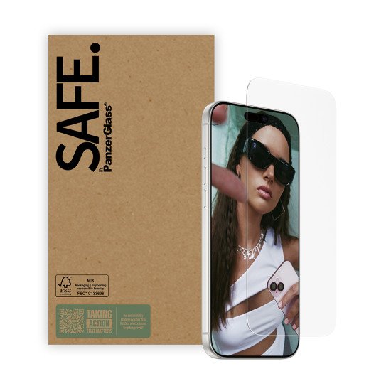PanzerGlass SAFE. by ® Screen Protector iPhone 17 Pro Max | 16 Pro Max | Ultra-Wide Fit | BULK Protection d'écran transparent Apple 10 pièce(s)