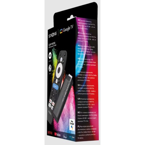 Strong LEAP NOVA connecteur de télévision intelligent HDMI 4K Ultra HD Android Noir