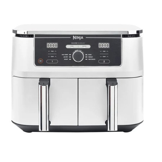 Ninja AF400EU Double 9,5 L Autonome 2470 W Friteuse d'air chaud Blanc Ninja AF400EU Double 9,5 L Autonome 2470 W Friteuse d'air chaud Blanc