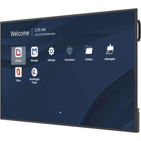 Viewsonic CDE6514-2C Écran d'affichage dynamique Écran plat de signalisation numérique 165,1 cm (65") LCD Wifi 500 cd/m² 4K Ultra HD Noir Intégré dans le processeur Android 14 24/7