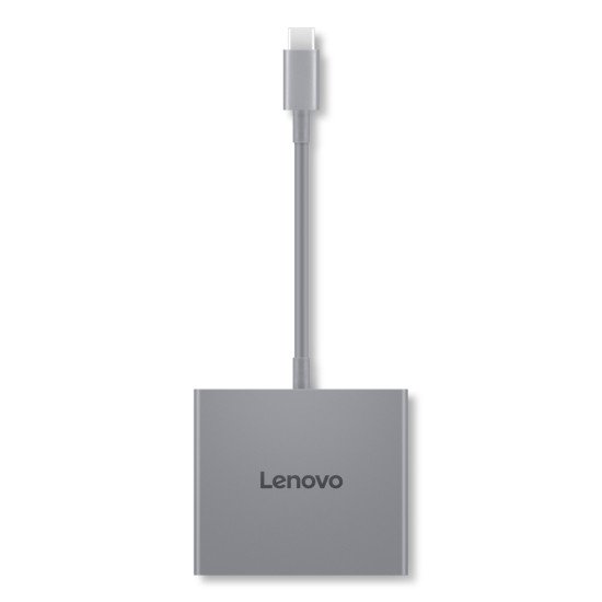 Lenovo GX91R64790 station d'accueil Avec fil USB 3.2 Gen 1 (3.1 Gen 1) Type-C Gris