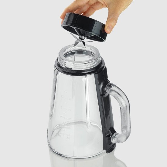 Severin SM 3724 blender 1,5 L Mélangeur de table 600 W Noir, Transparent
