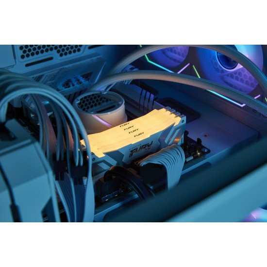 Kingston Technology FURY 16Go 7600MT/s DDR5 CL38 DIMM Renegade RGB Blanc XMP